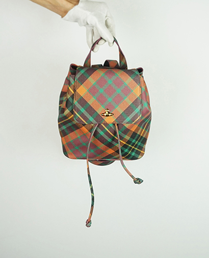 Derby Checked Backpack, front view